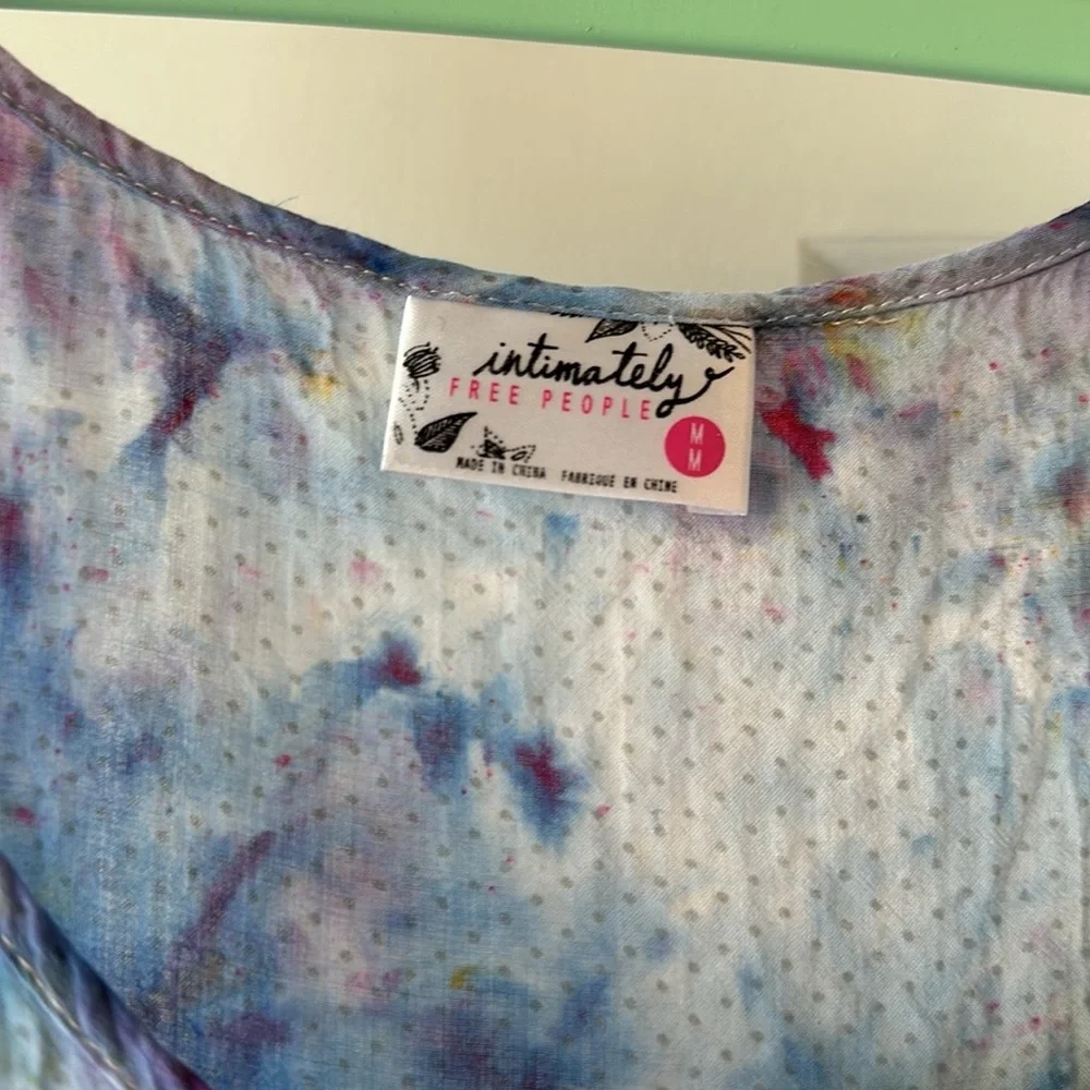 Snow Dyed Voile & Lace Free People Dress - Picture 4 of 4